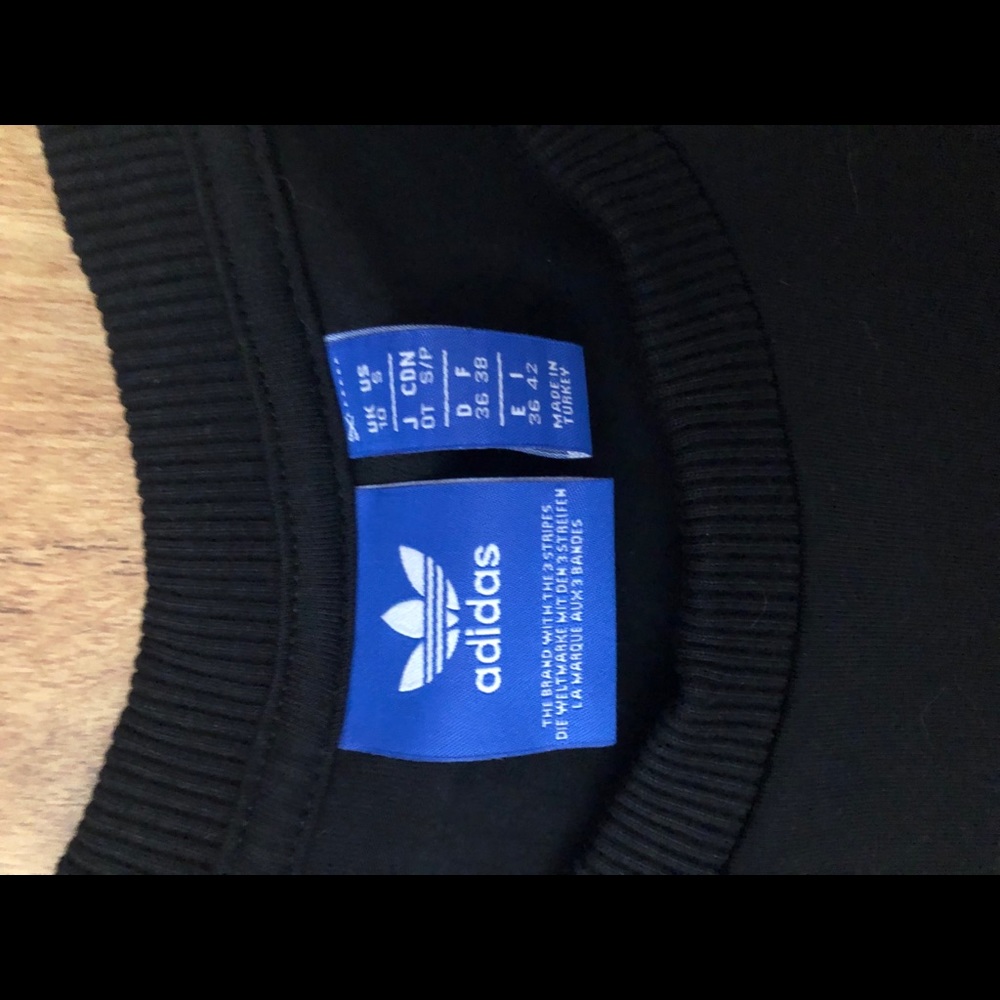 adidas Black Maxi Dress with White Stripe Sleeve Detail - Picture 4 of 6